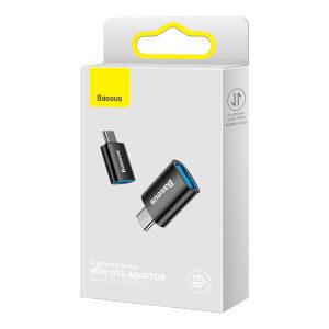 Baseus Ingenuity Series Mini OTG Adapter Type-C to USB-A 3.1 – Sleek Black Design