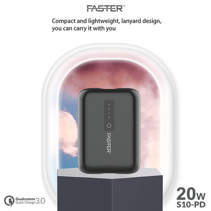 Faster Super Mini Fast Charging PD Power Bank 22.5W 10000mAh