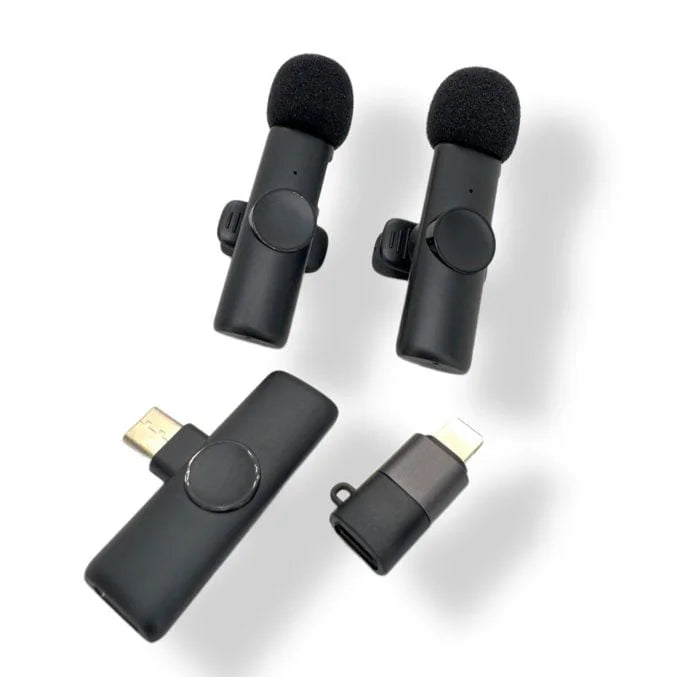 K11 2 IN 1 Collar Wireless Microphone Iphone/Android & Type C Supported