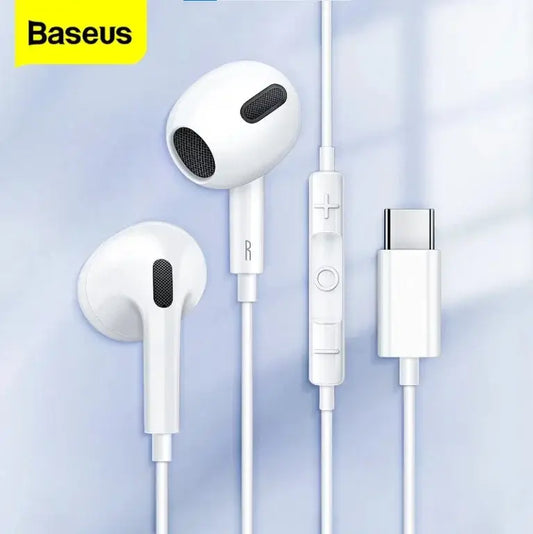 Baseus – C17 Type-C In-Ear Headphones, Wired Headset with Mic