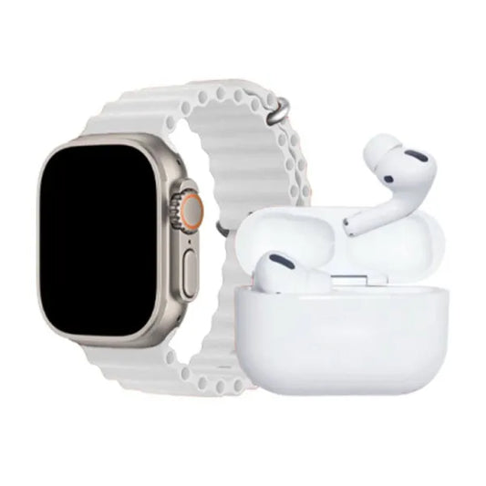 Ultra Smart Watch with 7 Straps & AirPods – The Ultimate Tech and Style Bundle